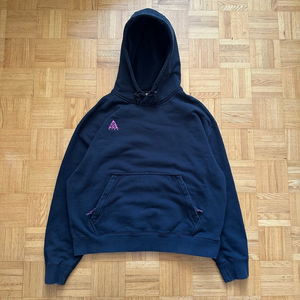 Nike ACG pullover hoodie Black Pink Size Medium